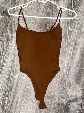 SKIMS Seamless Sculpt Thong Bodysuit Brown